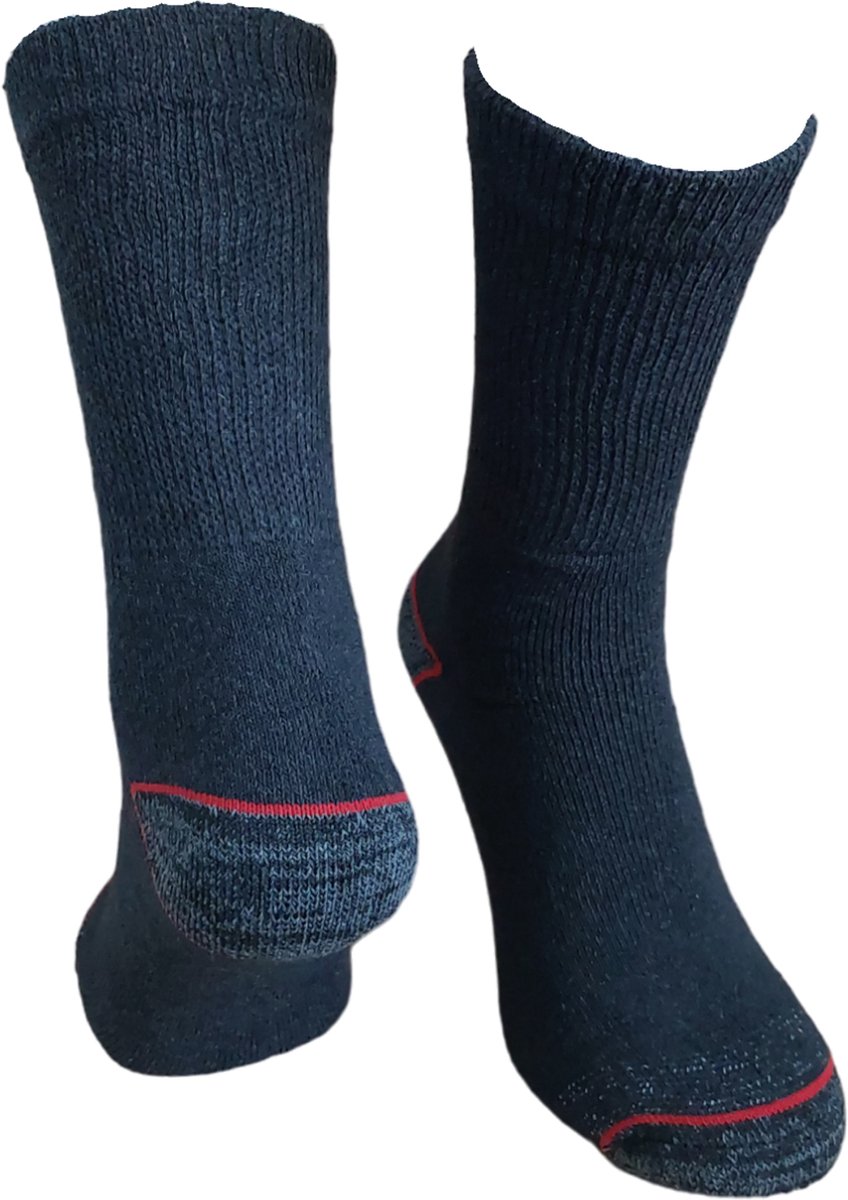 WeirdoSox – 8 paar Werksokken - Antraciet - Maat 39/42 - Met versterkte hak en teen en comfortabele badstof voet