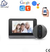 Deurbelviewer, 3,5 Inch LCD Digitale Deurbel Met 120 ° Brede Kijkhoek Bij Weinig Licht 1 32g Geheugenkaart Deurviewer Camera Met 4 Ir Led Lampjes Voor Nachtzicht