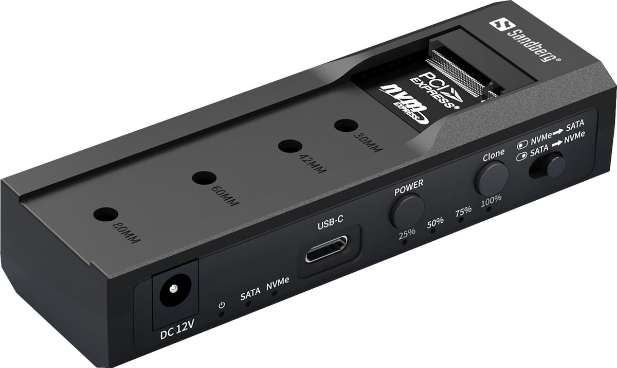 Sandberg - USB 3.2 Cloner - Dock for M2 - NVMe - SATA
