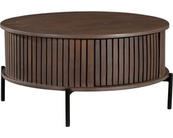 StarFurn Salontafel Madison Walnoot Ø80cm