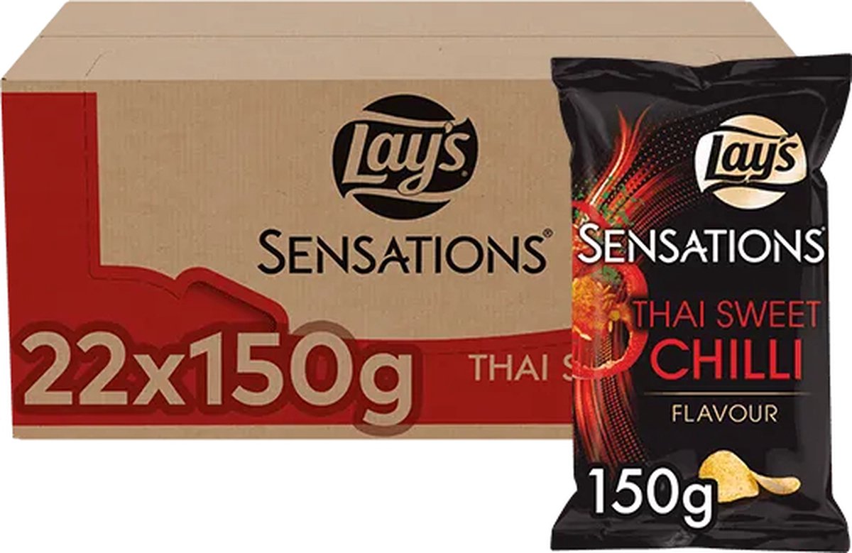 Lays Sensations Thai Sweet Chili - Chips - 22 x 150 gram