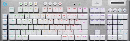 Logitech G915 X Lightspeed - Draadloos Gaming Toetsenbord - Tactile - FR Azerty - Wit