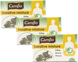 Campo Multipak Kruidenthee - Natuurlijke Laxerende Thee - 3 x 20 zakjes - Stoelgang bevorderend - Senna Thee
