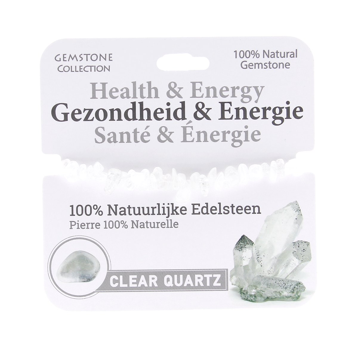 Gemstone Bergkristal - Armband - Gezondheid en Energie