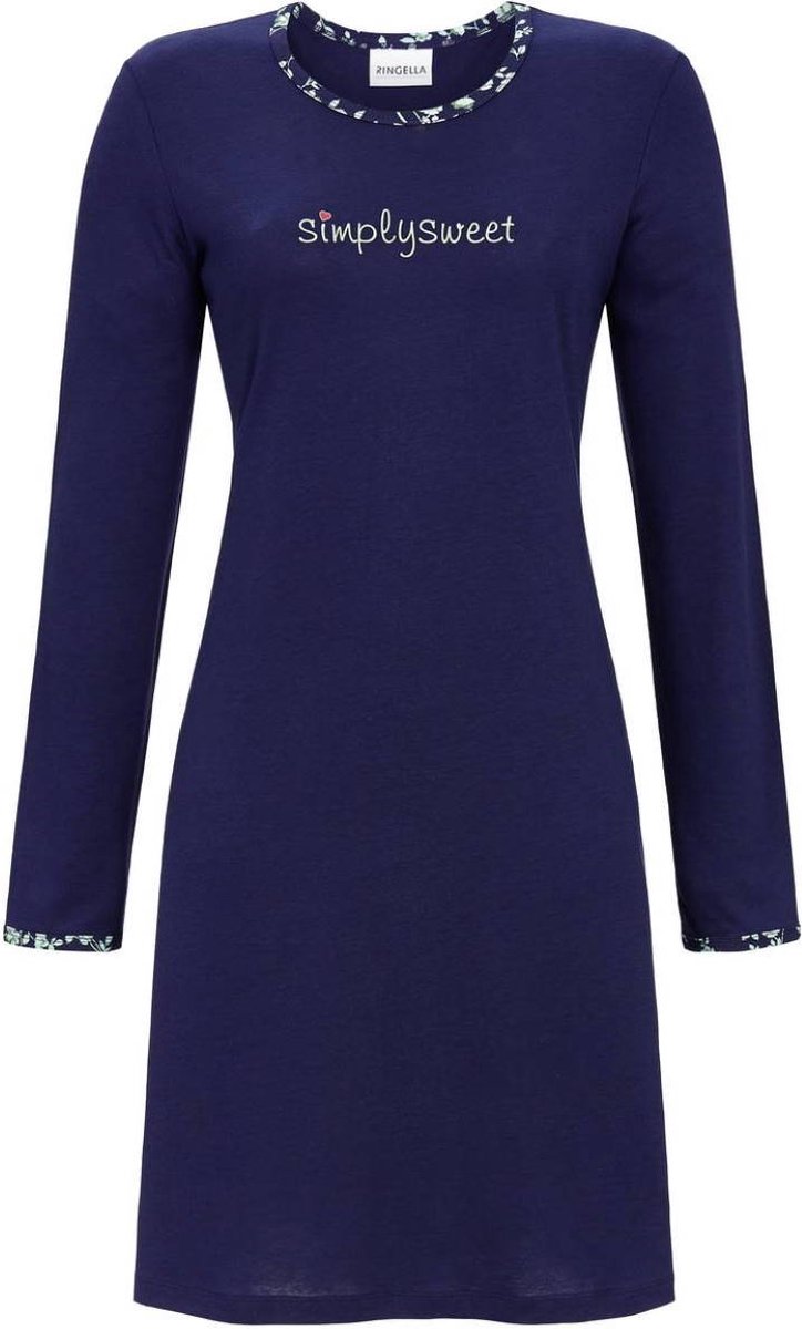 Ringella Stylish – Nachtkleed – 4511025 – Night Blue – Blauw