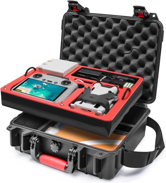 Étui Transport DJI Mini 4 Pro DarSeity - Coque Rigide étanche - Double Couche - Pour Drone Et Accessoires
