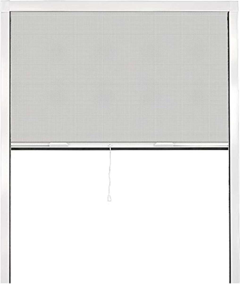 Insect Net voor Windows - Muggen Voorkomen - Bug Infestations Voorkomen - Verstelbare Flyscreen - 100 x 140 x 5 cm - Wit