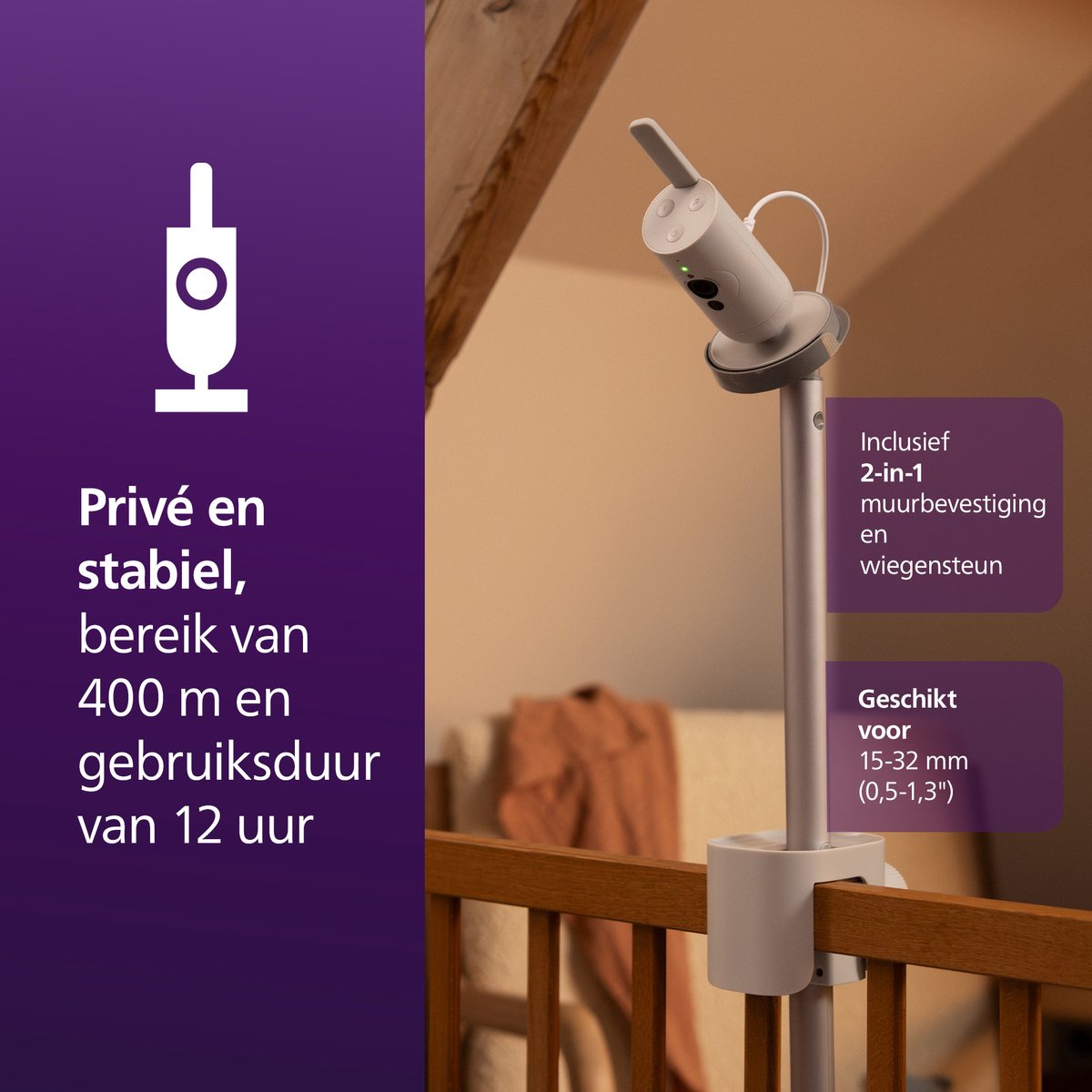 Philips Avent SCD973/26 Babyfoon met Camera en - afbeelding 3