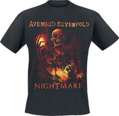 Avenged Sevenfold Nightmare Heren T-shirt - zwart - L