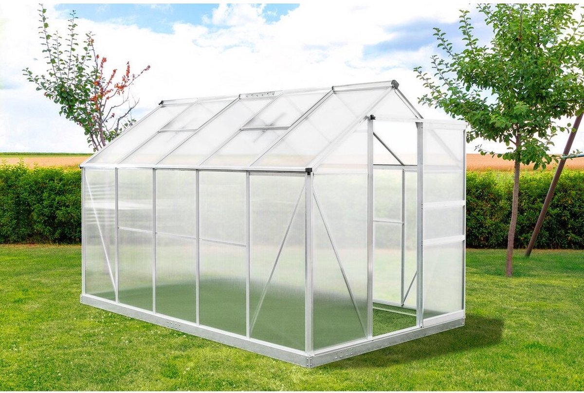 Westmann Tuinkas Flora 610 - 312 x 192 x 201 cm - Zilver