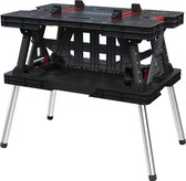 Bol.com Keter Opvouwbare Werktafel - met 4 knevel- en houtklemmen - 91x555x755cm - Zwart aanbieding