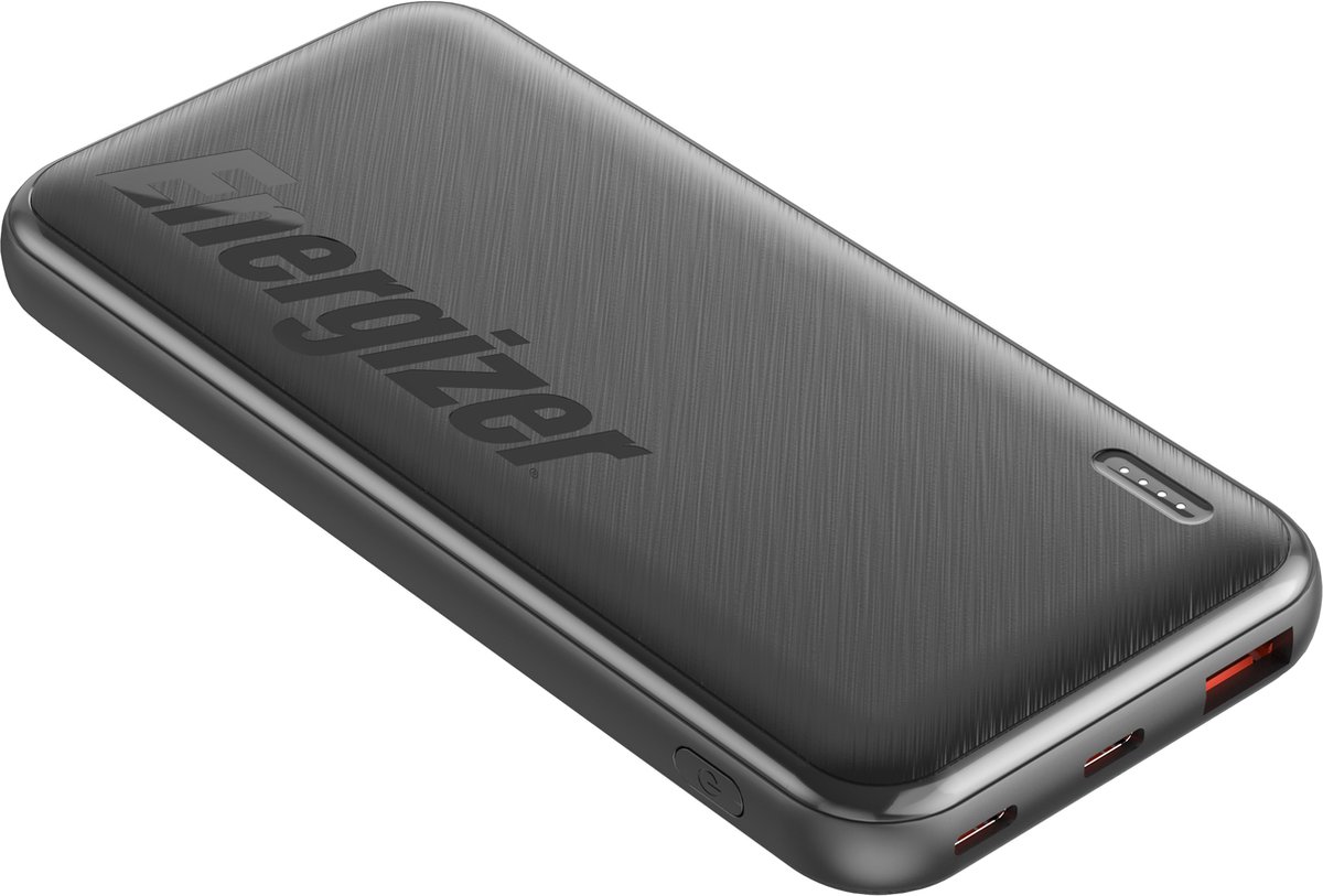 Energizer Ultimate Powerbank 22.5W Snelladen & Triple Output – 10000mAh – LED – Zwart