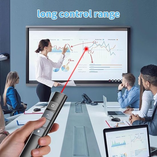 Présentateur Laser Vert SAMNISOO - Sans Fil, Autonomie 180 Jours, Compatible PowerPoint, Keynote
