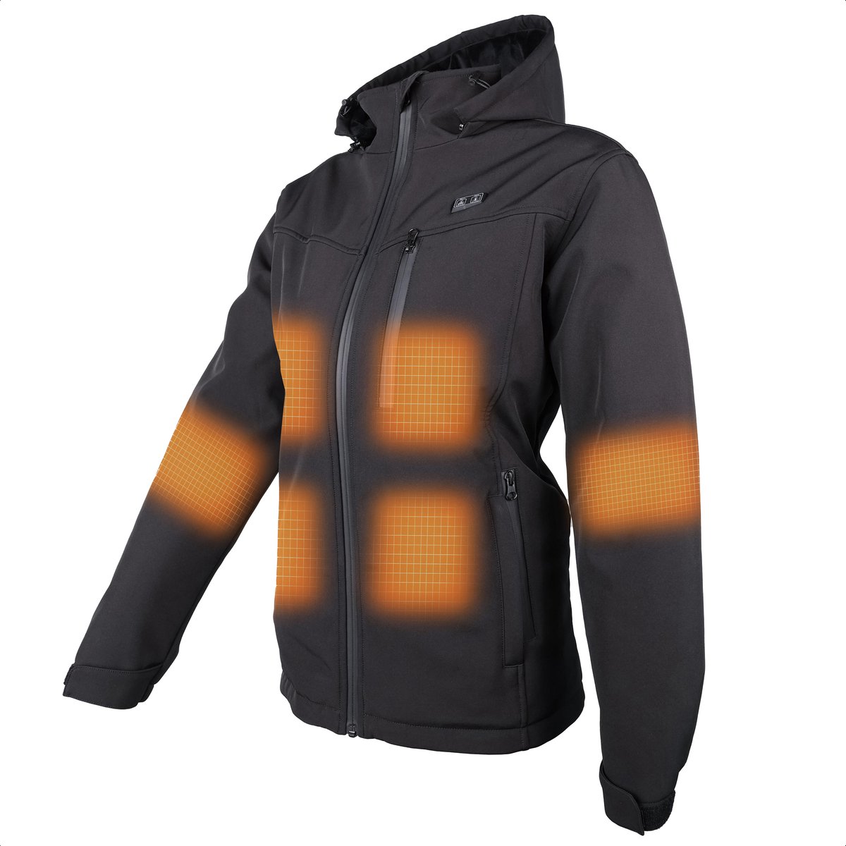 HEATDRY® Clothing - Verwarmde Jas - Softshell Jas - HeatFlex PRO - Black - Maat Heren: L, Dames: XL