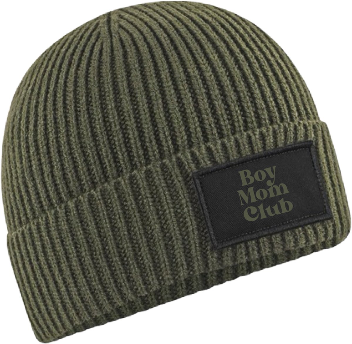 Dames muts - mama cadeau - cadeau voor mama vriendin schoonzus - Boy mom club - Army