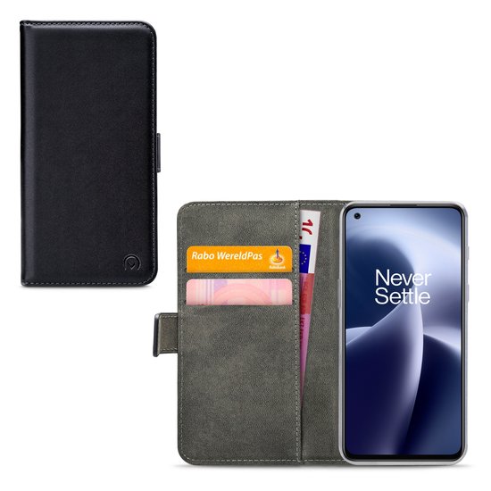 Coque OnePlus Nord 2T - Mobilize - Série Classic Gelly - Bookcase en similicuir - Zwart - Coque adaptée pour OnePlus Nord 2T