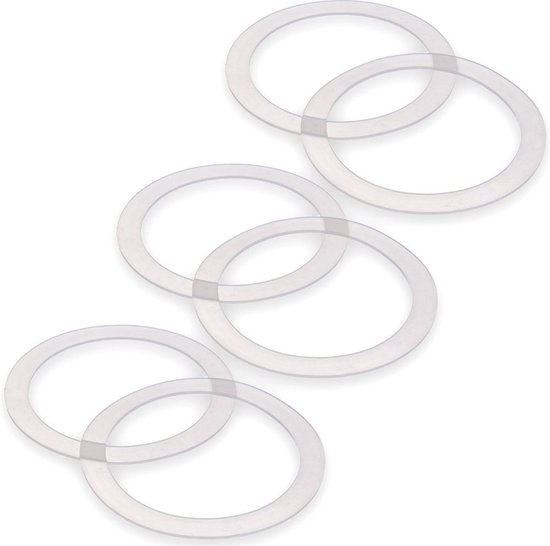 Joints pour pots Silicone IRMA 11 cm 6 pièces - Joint - O- Ring - Pot avec fermeture à sangle - Pot de conservation - Pot Weck - Confitures