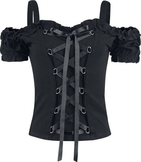 T-shirt Zwart Gothicana pour femme - XXL