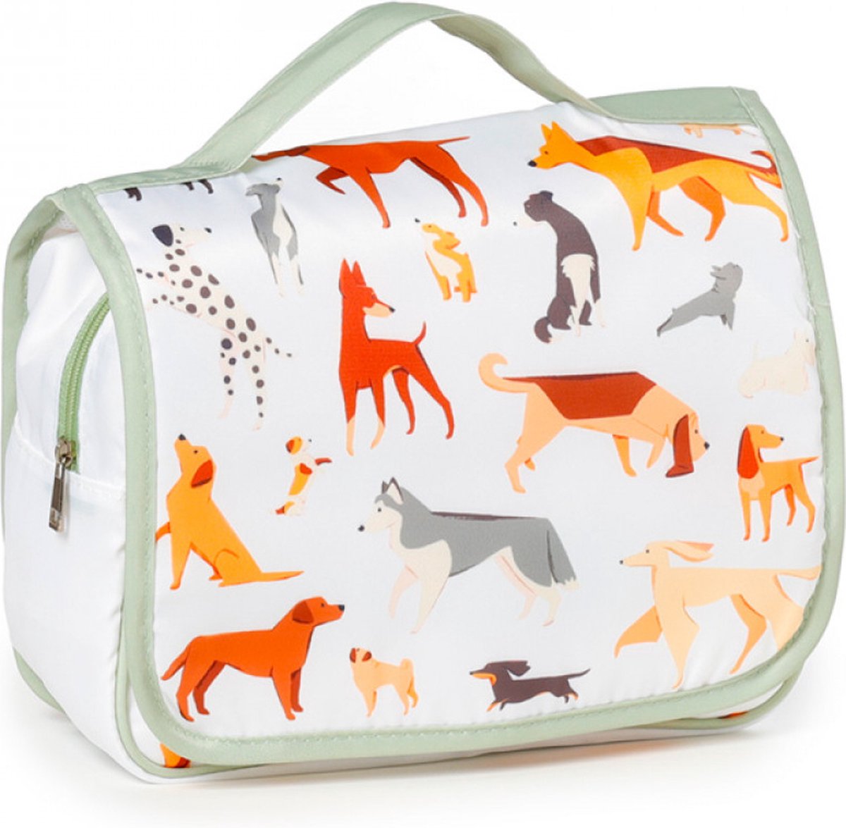 NTB - Hangende Toilettas - Honden Festival print - afmeting: 23 x 9 x 17 cm.