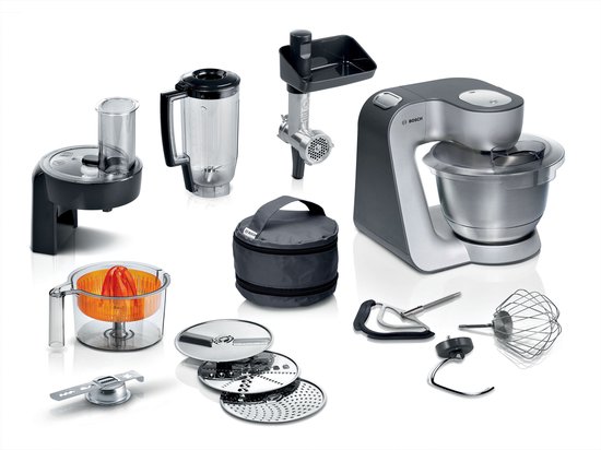 Bosch MUM5 - MUM5935B - Robot culinaire - 1000W - 3,9L - Argent foncé