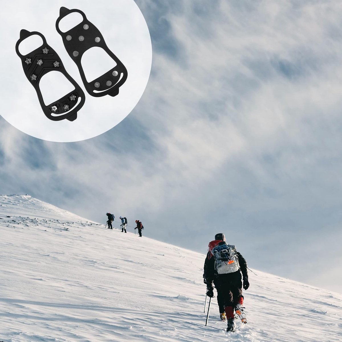 1 Paar Antislip Overschoenen Ijsschoenen Stijgijzers Anti