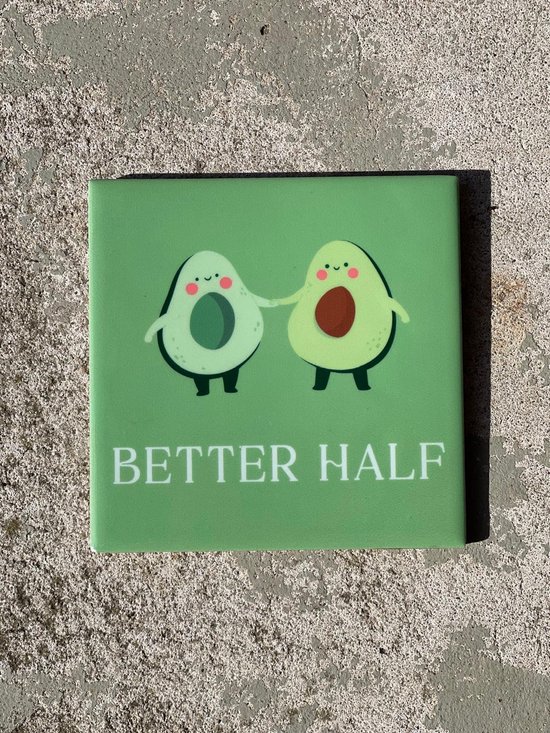 Carreler une meilleure moitié d'avocat| Tuile de dicton tendance | Cadeau pour une Nieuwe maison | Cadeau de pendaison de crémaillère |Cadeau d'anniversaire | Anniversaire |Anniversaire |cadeau boîte aux lettres