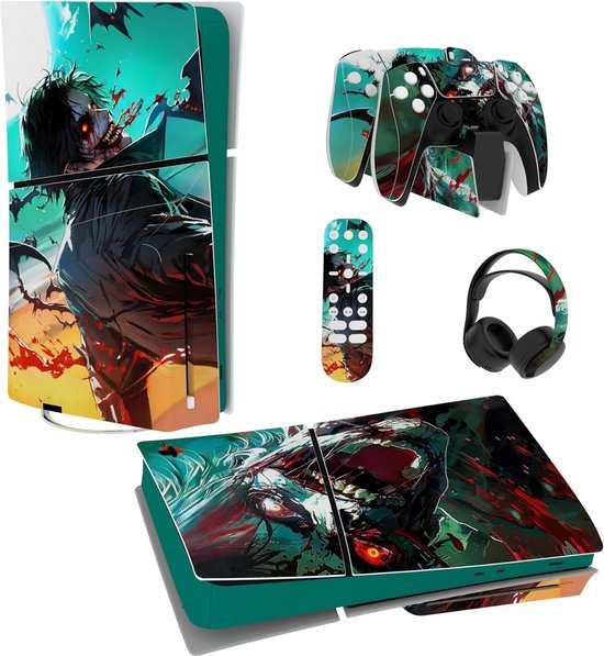 Sticker Skin ps5 Slim Disc Edition Vinyl Decal Console Beschermhoes ...