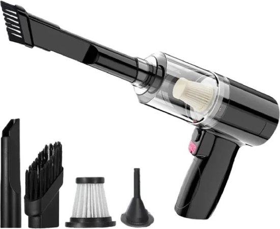 WiseGoods Premium Mini Autostofzuiger - Draadloze Auto Stofzuiger - Stofzuigers - Vacuum Cleaner - Schoonmaken Autos - Schoonmaak
