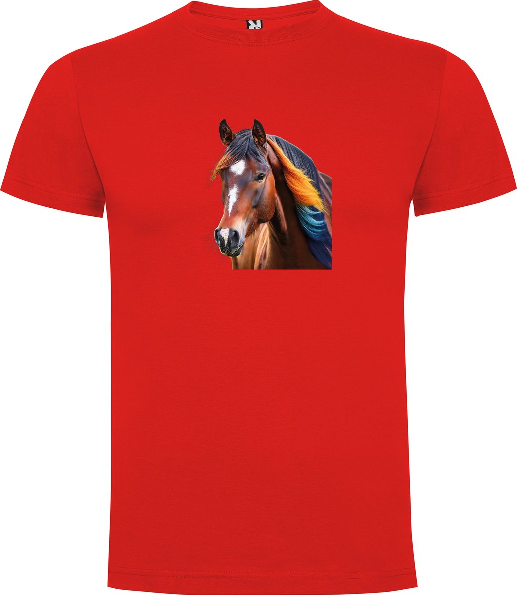 Licol Cheval Taille Complète – Rouge, Imprimé Cheval, Moelleux