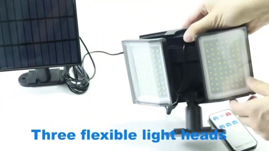Solar Buitenlamp met Bewegingssensor - Solar Wandlamp met Sensor - Zonne-energie - 348 LED's - IP65