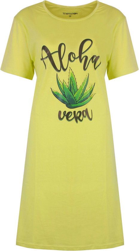 Marvmys Nachthemd dames korte mouwen slaapshirt katoen bedrukt Marvmys Nachthemd dames korte mouwen slaapshirt katoen bedrukt