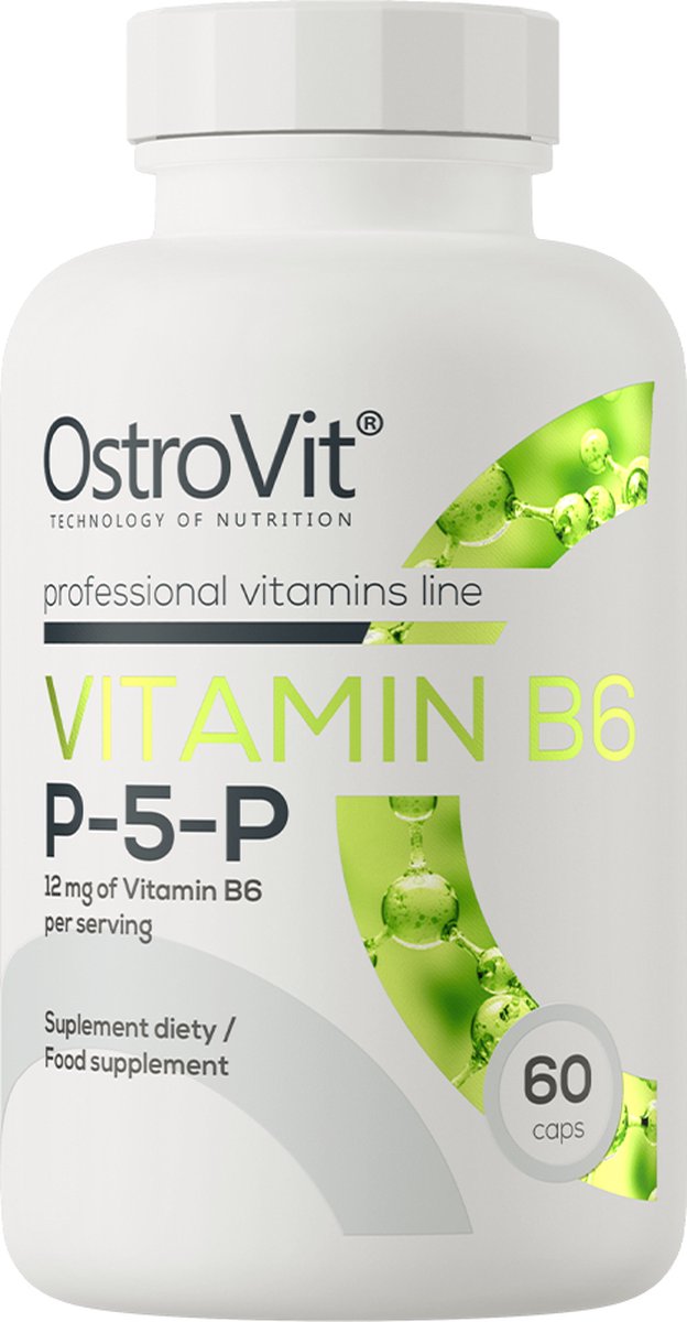 Goedkoopste Vitamin B6 P-5-P - 60 Capsules - OstroVit - Supplementen Vitaminen B6 P-5-P