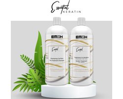 Essential Keratin Braziliaanse keratinebehandeling voor kroeshaar Kit 2x1000ml