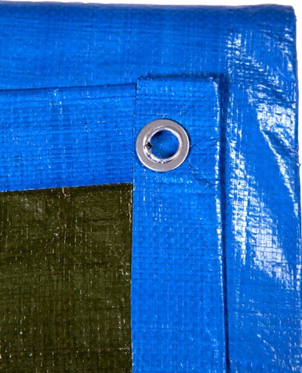 Ivana dekkleed - Afdekfolie - Blauw groen - Met Koord - Maatvast - 150gr 8x10mtr