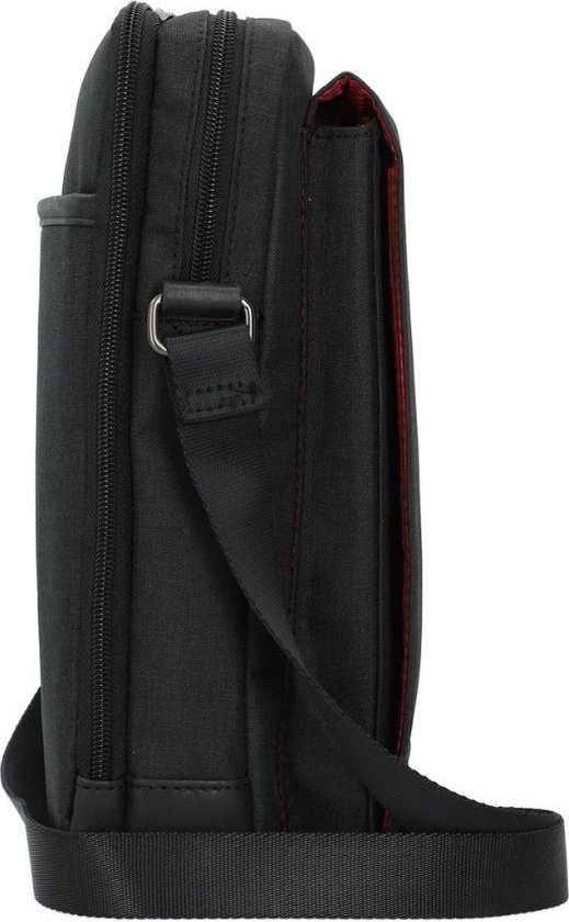 Sacoche Business Davidt's Oran 15 Pouces - Noir Simili Cuir - Compartiment PC + Tablette - Dimensions 41 X 31 X 14,5 Cm - Bandoulière Amovible