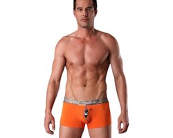 Grappige heren boxershort - Mannen ondergoed - Hilarisch - Leuke lingerie - Oranje - Cadeau - Kado