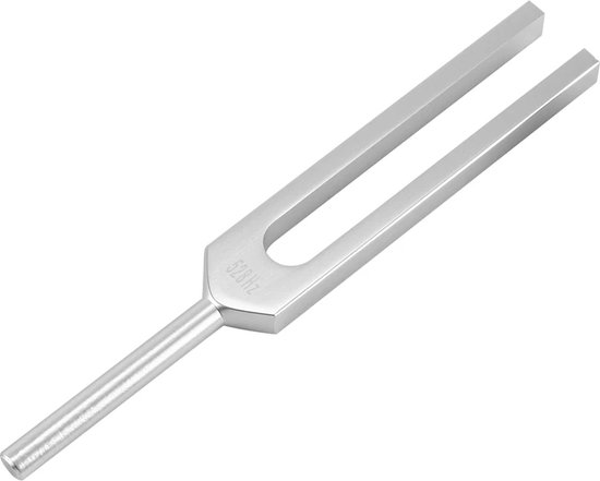 Stemvork, 528HZ Medische stemvorkset met Hit the mallet en fluwelen tas, Stemvork van aluminiumlegering Instrumenten Stemtrillingen Gezondheidstoolset