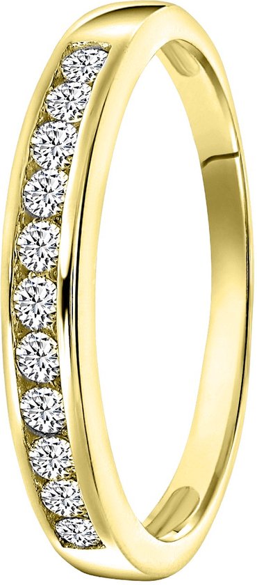 Bague en argent or avec zircone Swarovski