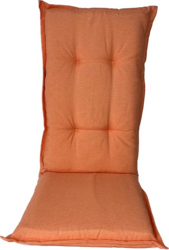 Coussin de chaise de jardin Madison dossier haut 50x123 cm Rose foncé