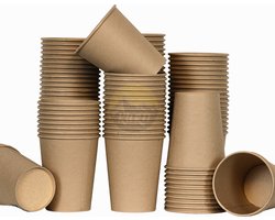 KURTT 200 Koffiebekers to go - Koffiebeker karton bruin - 8oz/200ml - drinkbekers, wegwerpbekers, papierenbeker