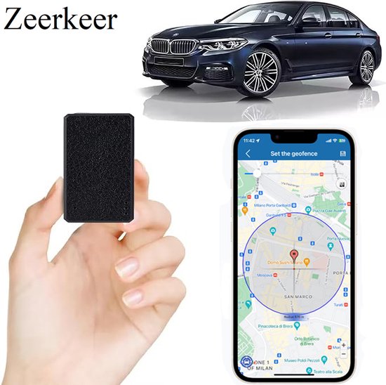 Zeerkeer Mini 4G GPS-tracker – Oplaadbaar, Magnetisch – Real-time Tracking, Geofence – Voor Auto, Kind, Bagage, Huisdier – TK901-4G
