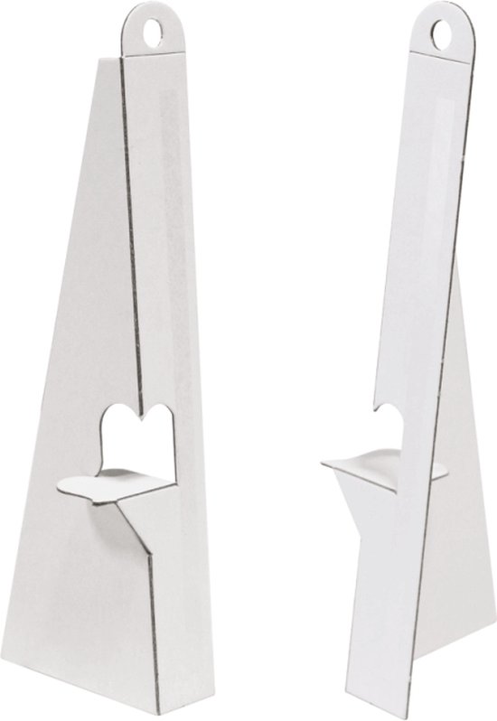 5 pièces - 40 cm (A3) Support / Chevalet en Carton - Wit - Adhésif