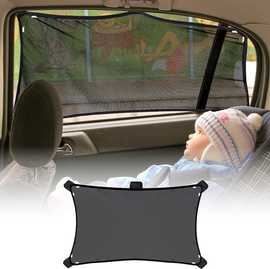Foto: Stretch om te passen zonnescherm 1 pak 668 x 347 cm volledige bescherming tegen verblinding door de zon en uv stralen baby autoraamscherm zonnescherm auto baby