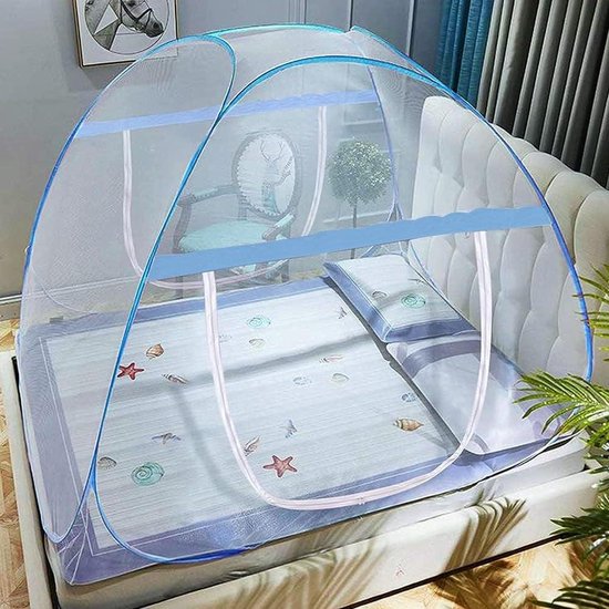 Insectengaas Muggennet Klamboe Voor Bed Pop up Reisklamboe Insectengaas Muggennet Klamboe Voor Bed Pop up Reisklamboe