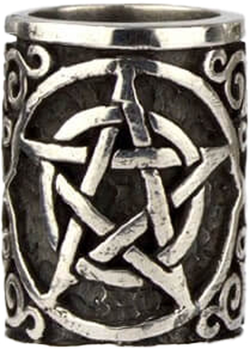 Zilveren "Pentagram" - Baardkraal (p1000)