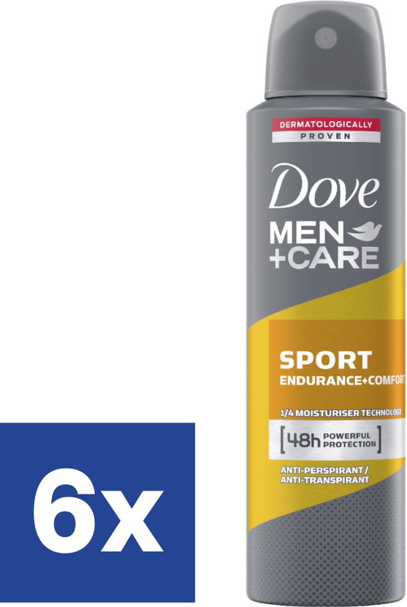 Goedkoopste Dove Men Care Deo Spray Sport Endurance & Comfort - 6 x 150 ml