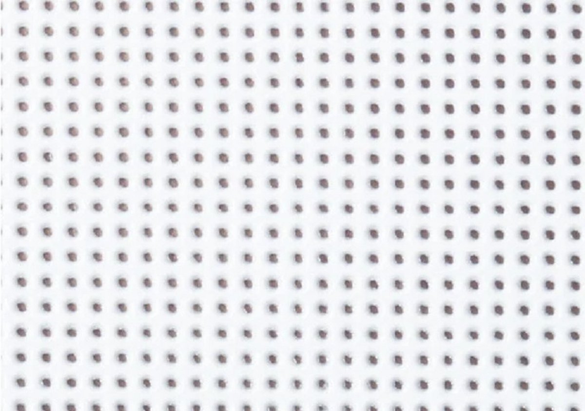 Plastic Borduurstramien A4 21 x 28 cm per stuk 14 count wit (per stuk)