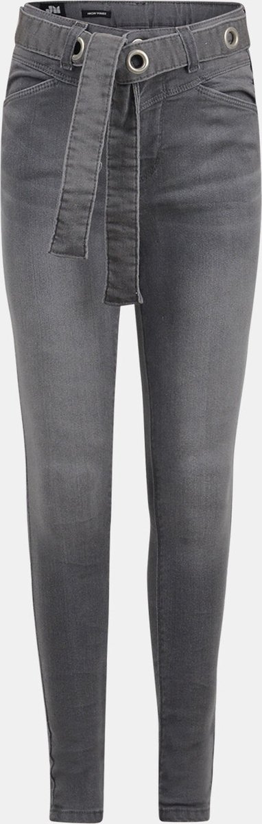 Shoeby Meisjes Jeans | G-Chrissy Denim | Jill & Mitch | Skinny Fit | Spijkerbroek Meisjes | Grijs | Light Grey | Denim Broek | Stretch Jeans | Meisjesbroek | Maat 170 | Katoen | Elastan | Casual Jeans | 170