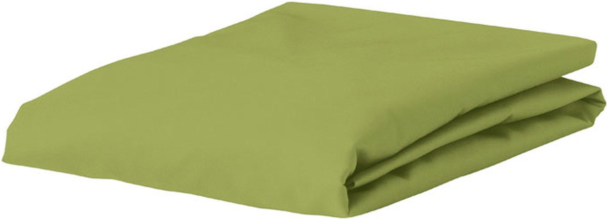 Essenza Premium Percale Hoeslaken Apple Green - 140x190 cm Groen