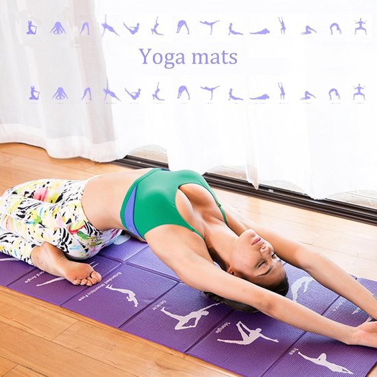 Reizen - Oefenmat 5mm Opvouwbaar - Gym Mat Voor Vrouwen - Yoga Fitness Meditatie - Jumping Rope - Ideale Yoga Matten Yoga mat — afbeelding 4